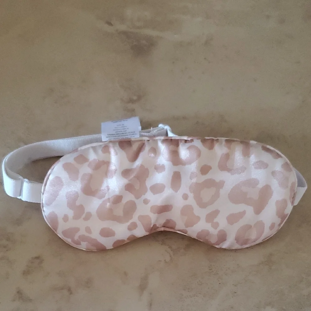 Leopard Print Silk Sleep Mask